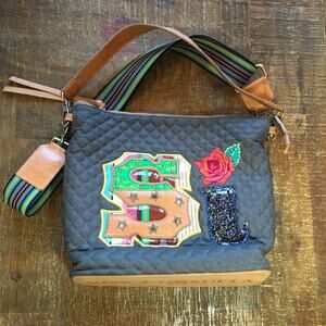 Consuela Si No Hobo Crossbody Tote Rare Discontinued Shoulder Bag Quilted